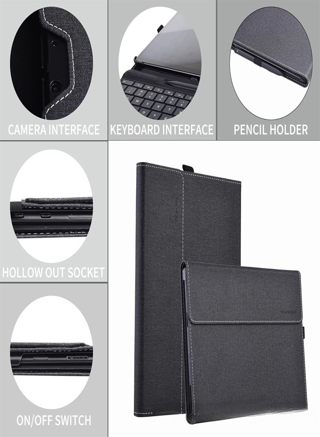 Compatible with Microsoft Surface Pro 11 (2024) 13 Inch Tablet Case Sleeve Pouch Cover for Surface Pro 11 Stand PU Leather Case - Image 3